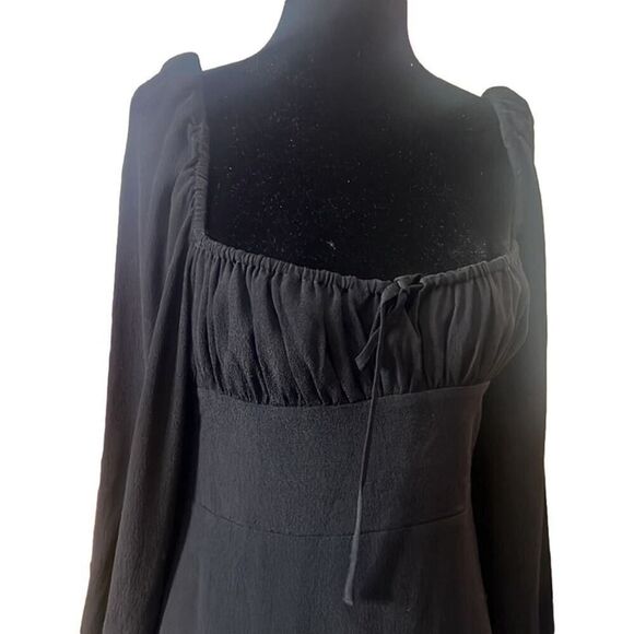 ARITZIA SUNDAY’S BEST DELIAH  BLACK NWT‎ MINI DRESS SIZE L - Picture 3 of 10